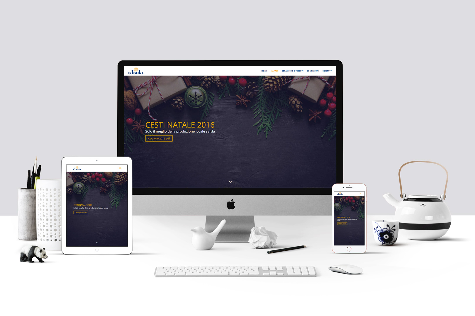 Sito s'Isula responsive realizzato da CARE Web Design